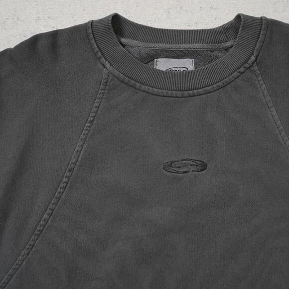 Grailz Retro Geometric Cut Logo Embroidered Pullover Sweatshirt - Picture 4 of 6